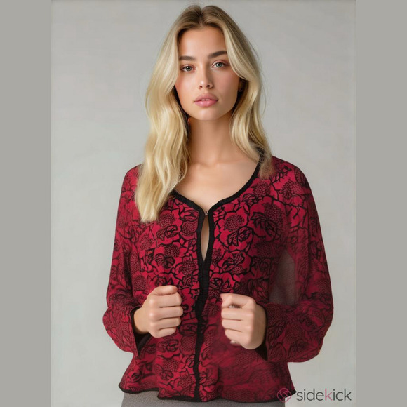 RAFAELLA~👍100% COTTON CARDIGAN~TOPPER~L~A WINNER - Picture 2 of 8